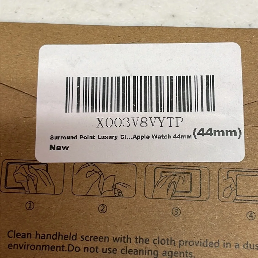 NIB Surround Point Luxury Apple Watch Compatible 44mm Screen Protectors Set of 5
